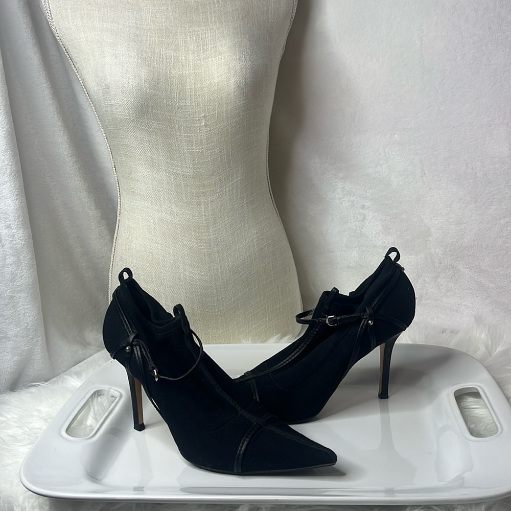 GUCCI VINTAGE SCUBA STRETCH STRAPPY ANKLET BOOTIES